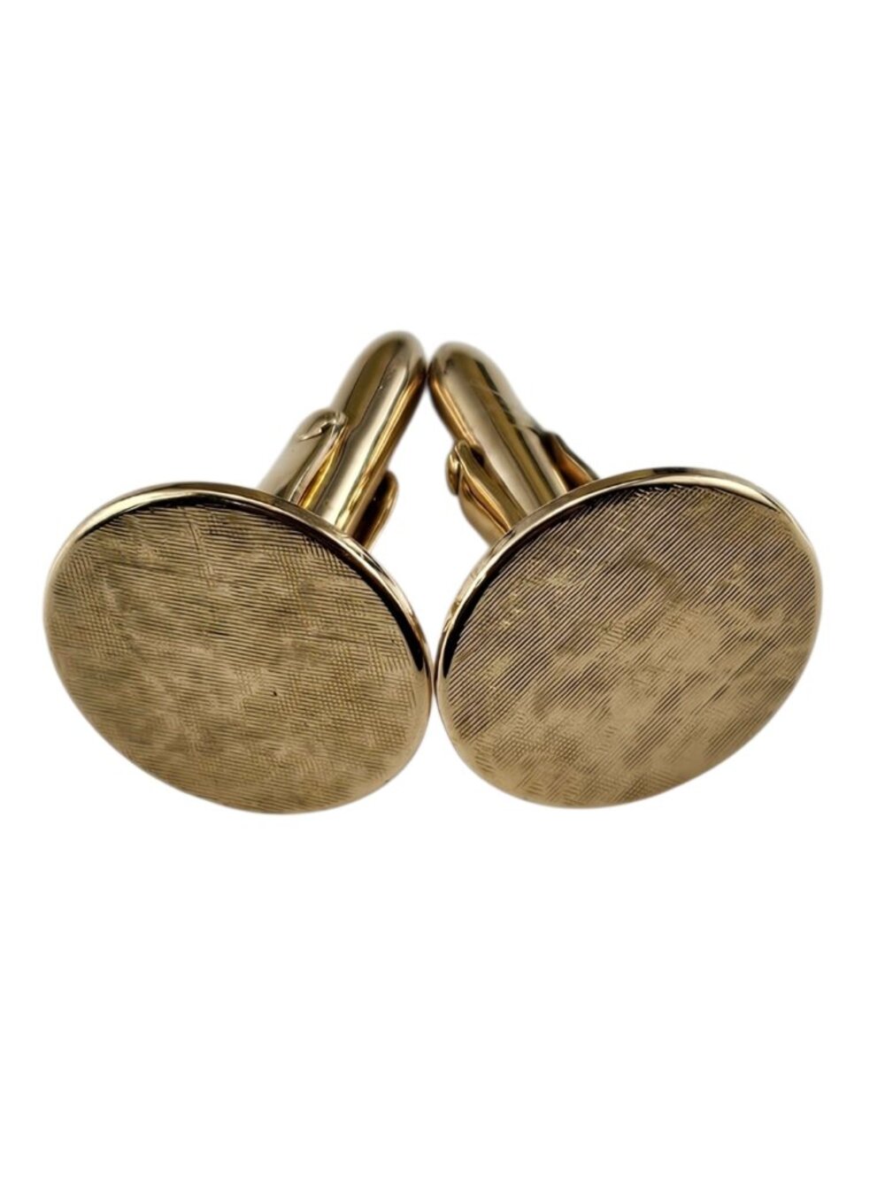 Cartier 14K Yellow Gold Round Cufflinks #25471